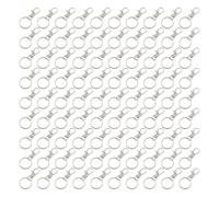 DIYEAH 120 Piezas Hebillas de Langosta Multifuncionales de 25 MM para Llaveros Accesorios para Joyería DIY Llavero Hebilla de Conexión Adecuado para Manualidades y Reparaciones