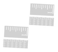 DIYEAH 14 Piezas Plantilla De Escala De Regla Regla De Tabla De Plástico Tabla De Crecimiento De Pared Plantilla De De Medición De a De Plástico a De Crecimiento