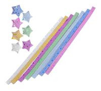 DIYEAH 140 Piezas Tiras de Papel de Origami en Forma de Estrella Colores Hermosos y Papel Fácil de Doblar para Decoración de Photo Props y Uso al Aire Libre