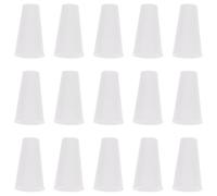 DIYEAH 15 Colgantes de Plástico Blancos para Persianas Diseño Simple, Diámetro Interior de 2.5mm, Accesorios para Cortinas y Estores, Aptos Mayoría de Ocasiones