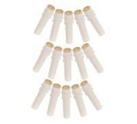 DIYEAH 15piezas Candelabro De Goteo Fundas De Plástico para Candelabros Cubiertas Decorativas para Velas Tubo De Plástico para Velas para Eventos De Interior