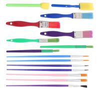 DIYEAH 15piezas Pinceles Pintura Resistentes para Acuarela y Óleo Multiusos con Mango Cómodo y Tubo de Kit Portátil para Adultos Accesorios Pintura Versátiles