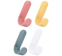 DIYEAH 16 piezas Ganchos Adhesivos para Pared de Cocina y Baño de Plástico Resistente Autoadhesivos sin Taladro Fuertes y Fáciles de Instalar Soportan Accesorios y Utensilios Superficies