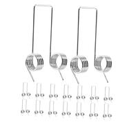 DIYEAH 16 piezas Muelles de Torsión para Tapa de Cubo de Basura Acero Inoxidable para de Tapa Abatible Resistencia la Corrosión y Funcionamiento Silencioso