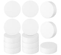 DIYEAH 18 piezas Círculos de Espuma para Manualidades Rondas de Espuma para Decoración de Tartas Proyectos de Arte Multiusos para Modelado y Arreglos