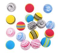 DIYEAH 18 Piezas Pelotas Masticables para Perros y Gatos Bolas Sólidas de EVA Resistentes para Morder Juguetes Interactivos Silenciosos para Cachorros Pequeños Colores Surtidos