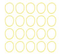 DIYEAH 1bolsa Ruber Bands Resistencia Calor para Tintes y Rulos Amarillas Herramienta Profesional para Salón de Belleza Small Loops