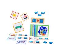 DIYEAH 1juego Aprendizaje De Ortografía Madera para Juguete Educativo Interactivo De Letras del Alfabeto para Desarrollo Cognitivo y Coordinación Motora para Grupos Pequeños El Aula