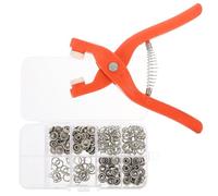 DIYEAH 1Juego Kit de Herramientas de Instalación de Botones de Presión sin Coser Incluye Alicates y Hebillas Metálicas Diseño Práctico y Duradero para Ropa y Accesorios