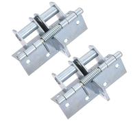 DIYEAH 2 bisagras de resorte con cierre automático - Bisagra de puerta con amortiguación oculta para armarios de cocina y baño - Pieza de reparación para ventana de armario plateada