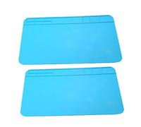 DIYEAH 2 Cubiertas De Silicona Para Reparación De Placas De Circuito Alfombrilla De Soldadura Antiestática Aislante Para Trabajos Electrónicos Kit De Soldadura Resistente Al Agua