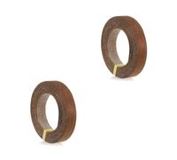 DIYEAH 2 De Tiras De Borde De Madera Bandas De Borde De Cinta De Borde De Gabinete De 3/4 Bordes De Chapa De Nogal De Muebles Bandas De Borde De Chapa