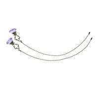 DIYEAH 2 extensores de cadena de cristal para ventilador - Cadena colgante de cristal con bola de prisma vintage - Para baño, inodoro, luz de techo, ventilador y lámpara de escritorio