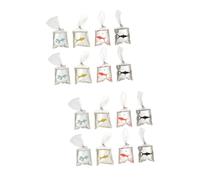 DIYEAH 2 Juegos Bolsa De Imitación Goldfish Amuletos De Delfines Para Hacer Joyas Concha Colgantes De Encanto Colgantes En Forma De Bolsa De Pescado Perlas De Mar Resina 8 Uds * 2