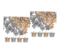 DIYEAH 2 Juegos Colgante De Estético Pegatinas Encantos De Abeja Amuletos Charm Bracelet Aretes Encanto Diy Hacer Encantos Joyas Decoraciones Aleación 100 Uds * 2