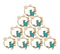DIYEAH 2 Juegos Colgante De Piedra Preciosa Decorativo Cuentas Para Pulseras Material De Joyería De Bricolaje Dijes Para Pulseras Colgante De Pulsera Aleación 10 Uds * 2
