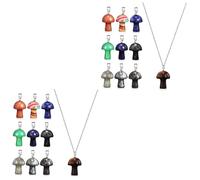 DIYEAH 2 Juegos Colgante Seta De Cristal Natural Collar Colgante Champiñón Minero Collar De Oro Lindos Dijes Para Hacer Joyas Women Encantos Del Llavero Dijes Para Hacer Aretes 10 Uds * 2