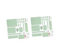 DIYEAH 2 Juegos Kit DIY para Hacer Bolsos de Hombro Tejidos a Mano Material PU Verde, Accesorio para Bolsas de Bricolaje, Bolso Cruzado Ligero y Portátil para Manualidades (1 Juego)