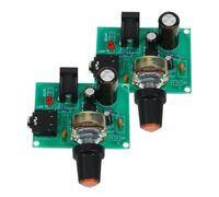 DIYEAH 2 Juegos Módulo Amplificador de Audio Estéreo Ultraminiatura de Plástico 3-12v Portátil para Kits de Práctica de Soldadura DIY y Proyectos Electrónicos