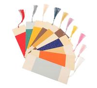 DIYEAH 2 paquetes Marcadores de Libros Estilo Chino Marcadores de Papel Artesanales Flexibles con Borlas DIY para Páginas de Lectura