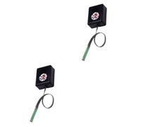 DIYEAH 2 Piezas Alarma Agua Flotante para Cubeta de Té Detector de Fugas con Batería Sistema de Seguridad contra Desbordamiento Fácil Instalación con Adhesivo Doble Cara Duradero Negro