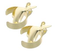 DIYEAH 2 Piezas Apagavelas Metálico con Diseño Corazón Accesorio para Hogar Apaga Mechas de Vela Seguro y Decorativo Acabado Dorado Elegante