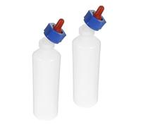 DIYEAH 2 Piezas Biberón de 500ml para Corderos y Cabritos con Boquilla | Plástico y Silicona, Diseño Engrosado de Boca Ancha, Marcas Métricas Claras y Limpieza Fácil