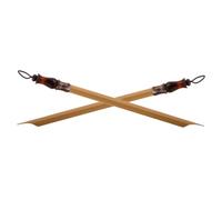 DIYEAH 2 Piezas Bolígrafo de Caña de Bambú para Caligrafía Tibetana Punta Plana y Oblicua Resistente para Escritura Dibujo y Pintura Oficina o Escuela