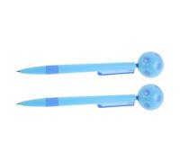 DIYEAH 2 Piezas Bolígrafos Antiestrés Divertidos con Diseño Original de Fútbol, Punta Giratoria, Material Abs Portátil, Adecuado para Eventos de Equipo y Fiestas
