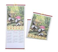 DIYEAH 2 Piezas Calendario Lunar Chino Año del Caballo Póster Decorativo Colgante Calendario Mural para Oficina