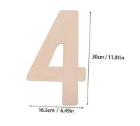 DIYEAH 2 Piezas Carteles de Madera sin Tableros para Decoración del Hogar y Fiestas Números Madera Natural para Manualidades y Decoración de Interiores