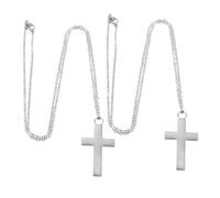 DIYEAH 2 Piezas Colgante Cruz Cremación Acero Inoxidable Collar Urna para Mascotas y Personas Joyería Memorial Durable y Minimalista