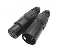 DIYEAH 2 Piezas Conector XLR Macho y Hembra para Micrófono para Audio Profesional Conector de Altavoz y DMX Fabricación Diseño Estructural