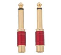DIYEAH 2 Piezas Conectores Macho Hembra para Amplificadores de Guitarra y Sistemas de Entretenimiento Casa Sonido Estable y Compatible con Dispositivos de Audio Profesionales