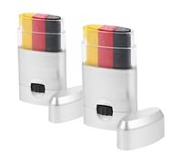 DIYEAH 2 Piezas Fans que vitorean Pintura facial para juegos de fútbol Kit de pigmentos de pintura facial pintura de la cara de la bandera nacional pintura de cara de partido de futbol