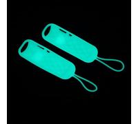 DIYEAH 2 Piezas Funda de Silicona Luminosa para Control Remoto Compatible con TV de Marcas Generales, Cubierta Protectora Azul Fosforescente, Paquete para Uso Doméstico