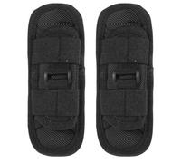 DIYEAH 2 Piezas Funda para Linterna de Nailon Negro con Clip de Cinturón | Ajuste Rápido, Protección Frente al Clima y Polvo, Adecuado para Senderismo y Trabajo, Acceso Práctico