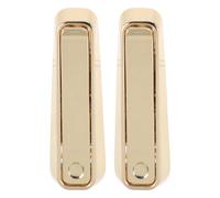 DIYEAH 2 Piezas Ganchos Plegables de Pared, Aleación de Aluminio Dorado | Montaje en Pared Herrajes Incluidos, Acabado Antioxidante Decorativo, Ahorro de Espacio en Puerta y Baño