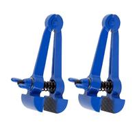 DIYEAH 2 Piezas Mini Tornillo Mesa de Precisión Antideslizante Agarre | Acero al Carbono, Apertura Rápida y Bloqueo, para Pcb y Piezas de Maqueta, Azul