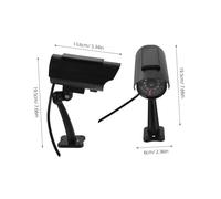 DIYEAH 2 Piezas Monitoreo de Simulación Cámara Falsa de Seguridad Cámara CCTV Realista para Interiores Exteriores de Seguridad Falsa de Imitación para Exteriores