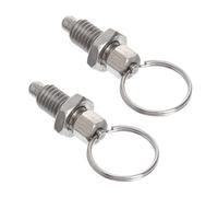 DIYEAH 2 piezas Pasador Muelle Inoxidable con Botón de Perno de para Posicionamiento Dividido Tornillo Tipo Rápido para Moldes Chasis y Equipos Industriales