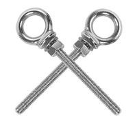 DIYEAH 2 Piezas Pernos de Ojo de Acero Inoxidable M6x60 con Argolla para Elevación, Alta Dureza y Rápida Instalación, Ideales para Uso en Exteriores y Aplicaciones Húmedas