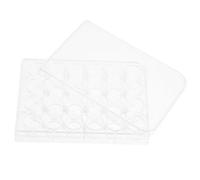 DIYEAH 2 Piezas Placa de Cultivo Celular de Laboratorio de 24 Pozos en Poliestireno Tapa, Diseño Multifuncional para Experimentos Precisos en Análisis Biológico