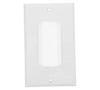 DIYEAH 2 Piezas Placa de Panel con Cepillo para Pasacables Gestión de Cables Pared para Hogar y Oficina Diseño Organizado y Estable Multimedia Antipolvo