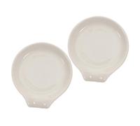 DIYEAH 2 piezas Soporte de Cucharas de Reposa Utensilios Cocina Delicado para Cucharas Tenedores y Palillos Base Estable y Superficie Suave para Mesa Limpia