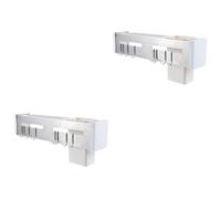 DIYEAH 2 Piezas Soporte de Cuchillo montado en la Pared cuchillería Poseedor Corte Montar Organizador de Utensilios de Cocina Soporte para Palillos Multifuncional Acero Inoxidable Plata