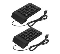 DIYEAH 2 Piezas Teclado USB Portátil de Teclas para Contabilidad Financiera Compatible con Pc y Laptop para Uso Profesional y Personal