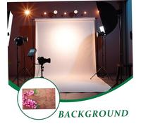DIYEAH 2 Piezas Telón Fotográfico de Madera y Flores y Portátil para Estudio Decoración de Bodas Cumpleaños y Fiestas Resistente y Fácil de Limpiar
