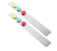 DIYEAH 2 Piezas Tiras Magnéticas Adhesivas de Hierro con Hebilla, para | Instalación sin Herramientas, Uso Versátil en Aulas y Dormitorio, para Postales y Tableros de Anuncios Color Aleatorio