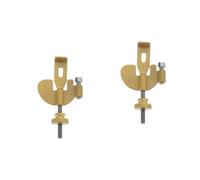 DIYEAH 2 Piezas Tope De Puerta Cerradura De Cobertizo Topes De Puertas Grandes Tornillo Cerradura De Puerta Inteligente Cerradura De Puerta Con Llave Cerradura De La Puerta Golden Acero